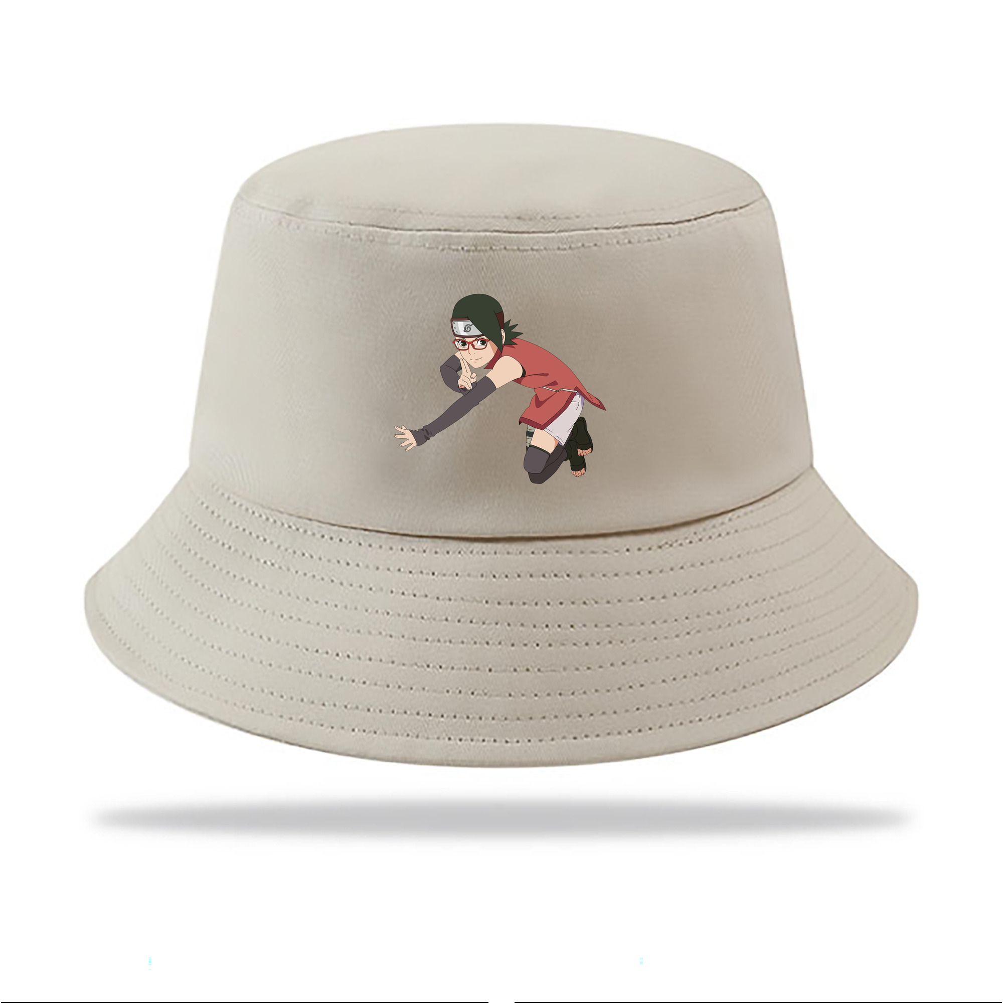 （画像用） NARUTO -ナルト- うちは サラダ Uchiha Sarada アウトドア日除けバケットハット